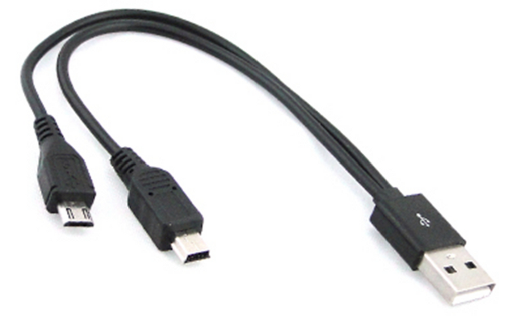Mini-USB + splitter cable, 6 inches long – JeVois Smart Machine Vision