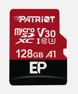 MicroSD 128GB Patriot EP V30 card with JeVois-Pro software pre-loaded
