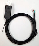 USB to micro-serial adapter cable, 3 feet (1m) long